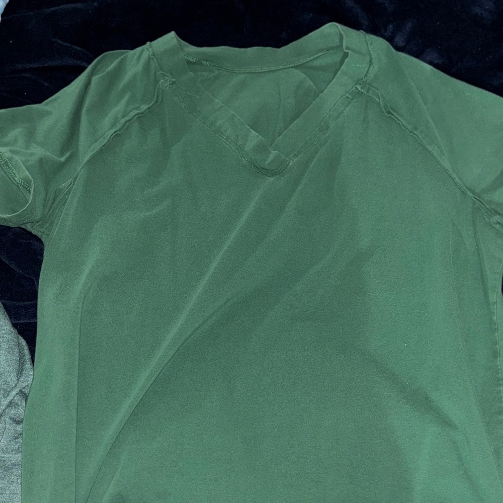 Green V-Neck T-Shirt